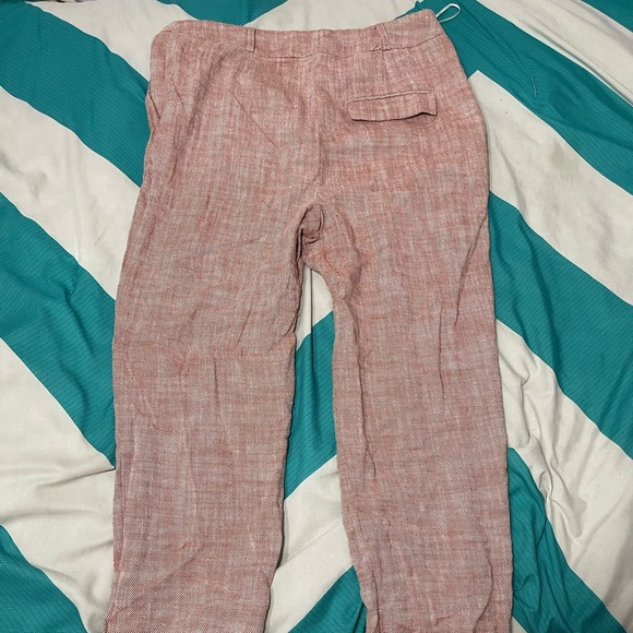 Red Woven TopShop Pants - Picture 5 of 5